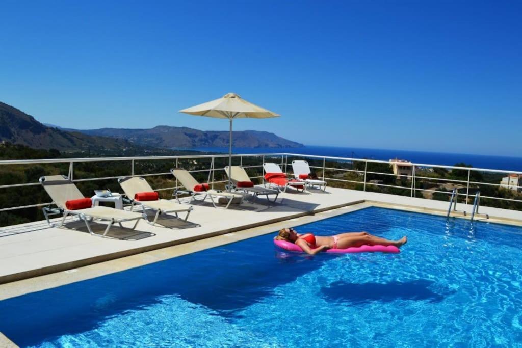 Villa Vuna - Private Pool -Sea View Chania  Exterior photo