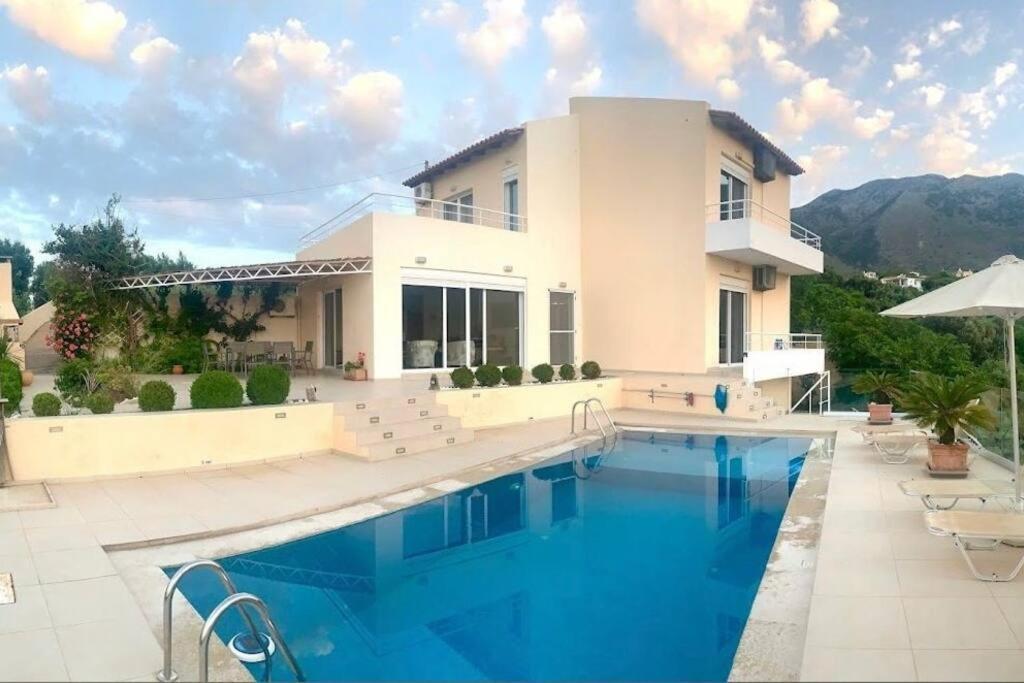Villa Vuna - Private Pool -Sea View Chania  Exterior photo