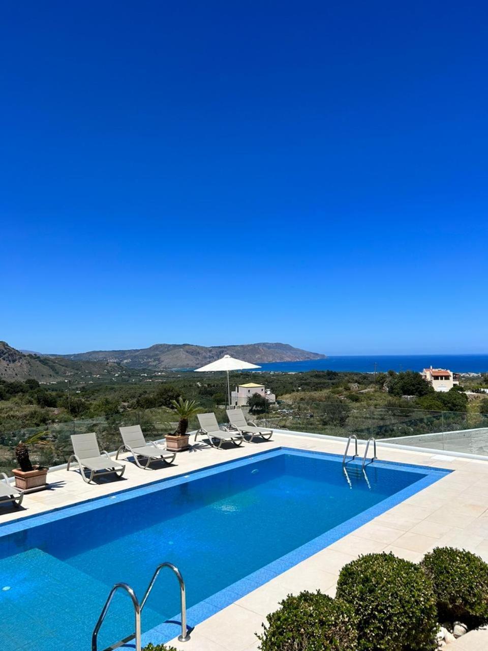 Villa Vuna - Private Pool -Sea View Chania  Exterior photo