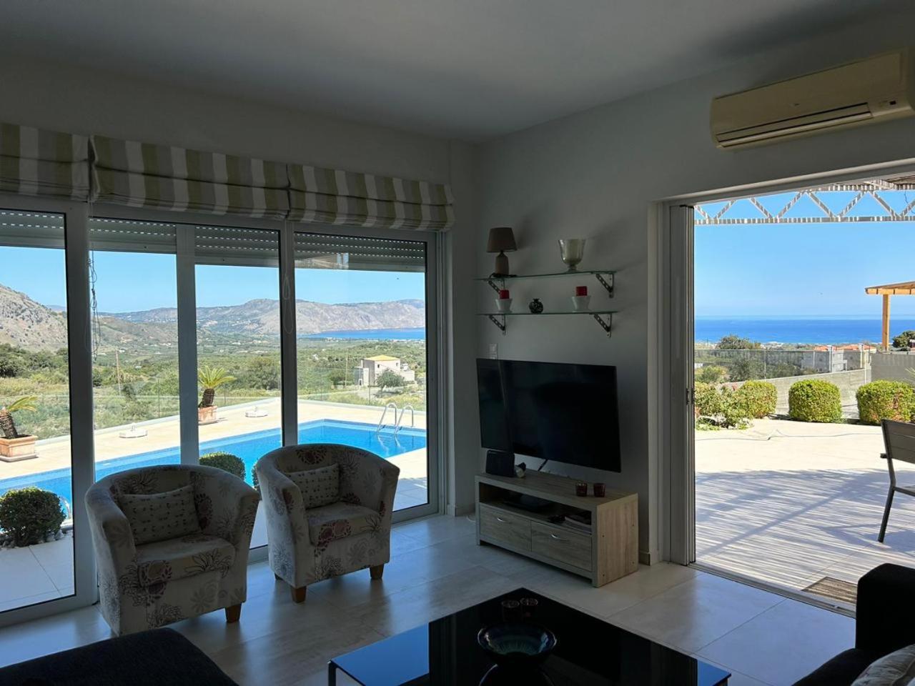 Villa Vuna - Private Pool -Sea View Chania  Exterior photo